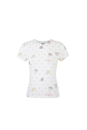 Polka Dot Slim Top