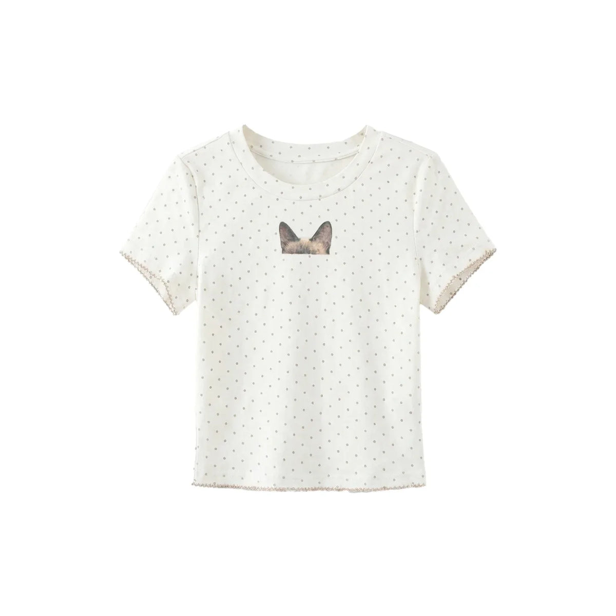 Polka Dot Tencel Top and Pants Set-Up