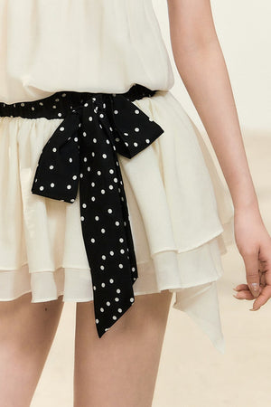 Polka Dot Tie Strap Dress