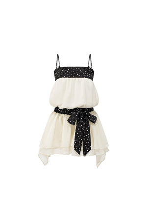 Polka Dot Tie Strap Dress