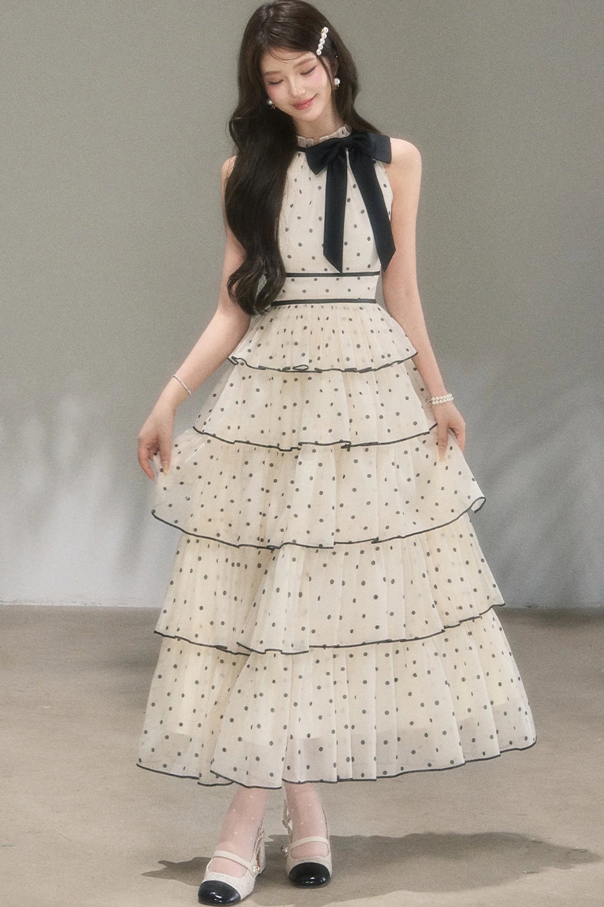 Polka Dot Tiered Dress