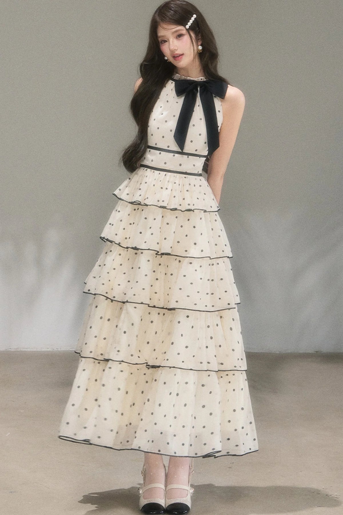 Polka Dot Tiered Dress