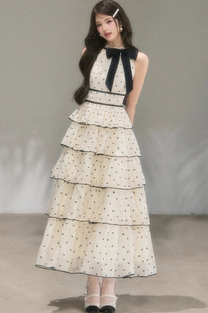 Polka Dot Tiered Dress