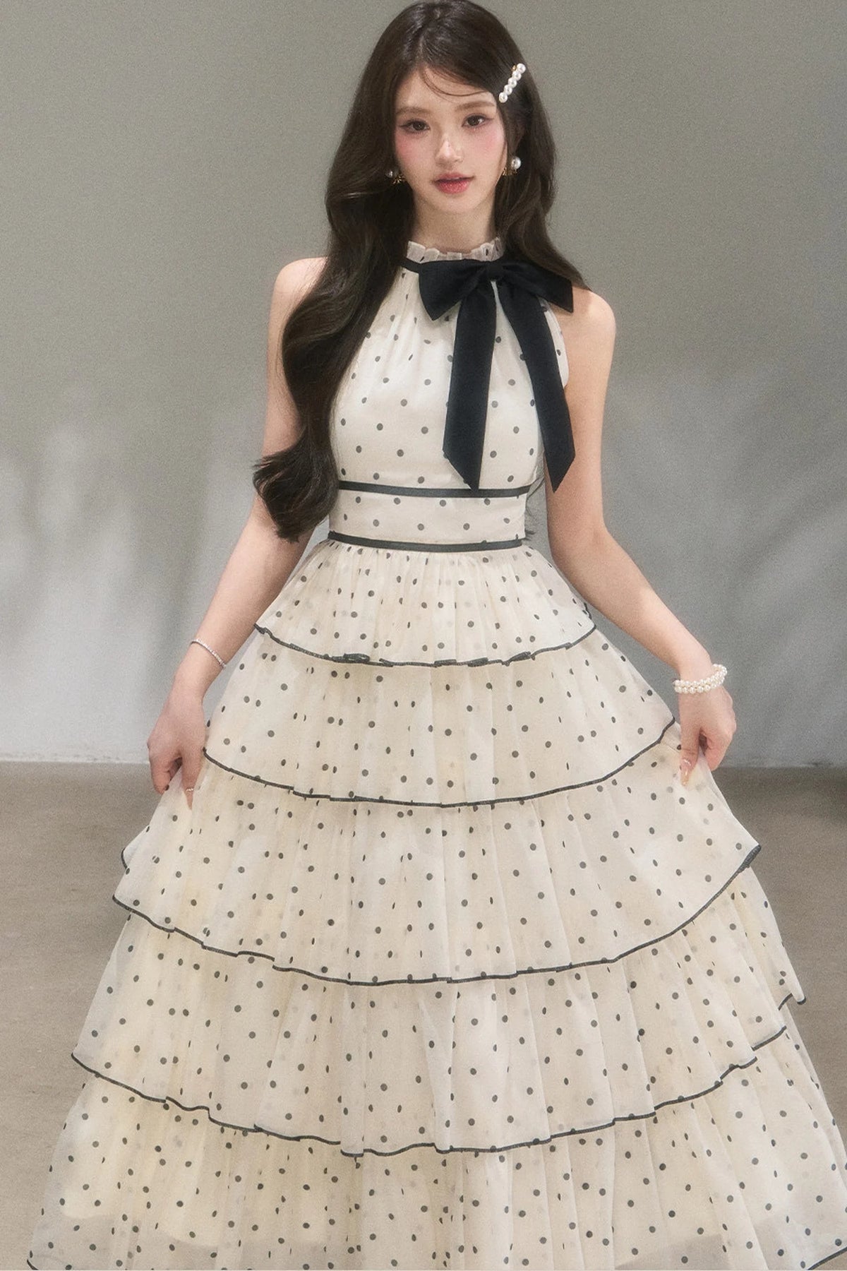 Polka Dot Tiered Dress