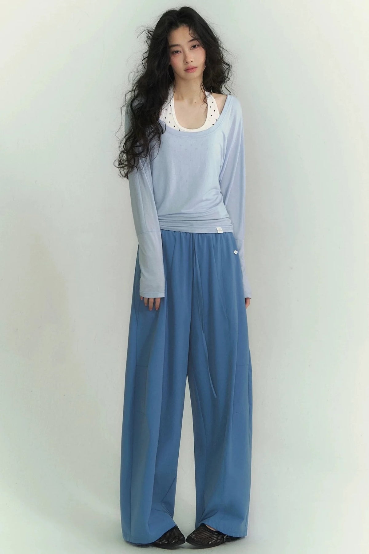 Polka Dot Two-Piece Layered Set