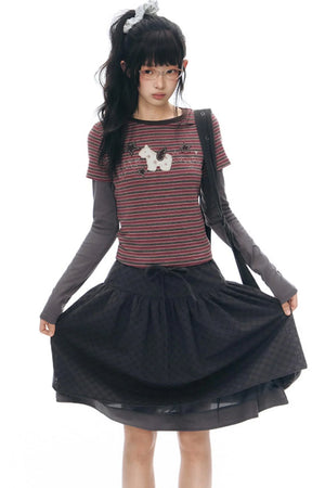Pony Applique Embroidery T-Shirt
