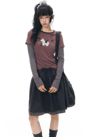 Pony Applique Embroidery T-Shirt