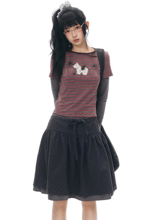 Pony Applique Embroidery T-Shirt