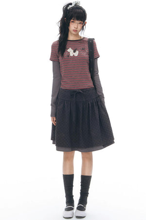 Pony Applique Embroidery T-Shirt