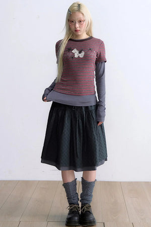 Pony Applique Embroidery T-Shirt
