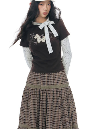 Pony Applique Embroidery T-Shirt