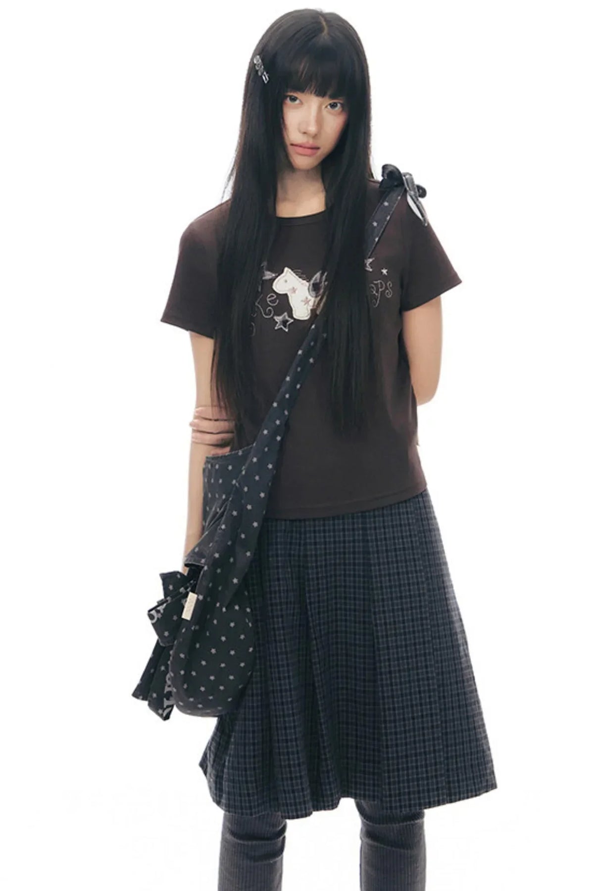 Pony Applique Embroidery T-Shirt