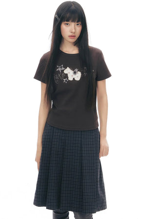 Pony Applique Embroidery T-Shirt