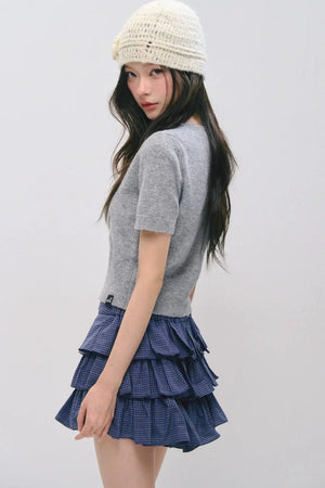 Pony Jacquard Short-Sleeved Top
