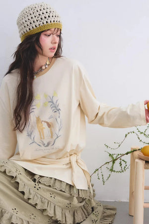 Pony Print Layered Top Set