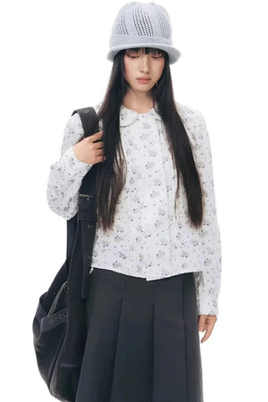 Pony Print Shirt Skirt Set-Up