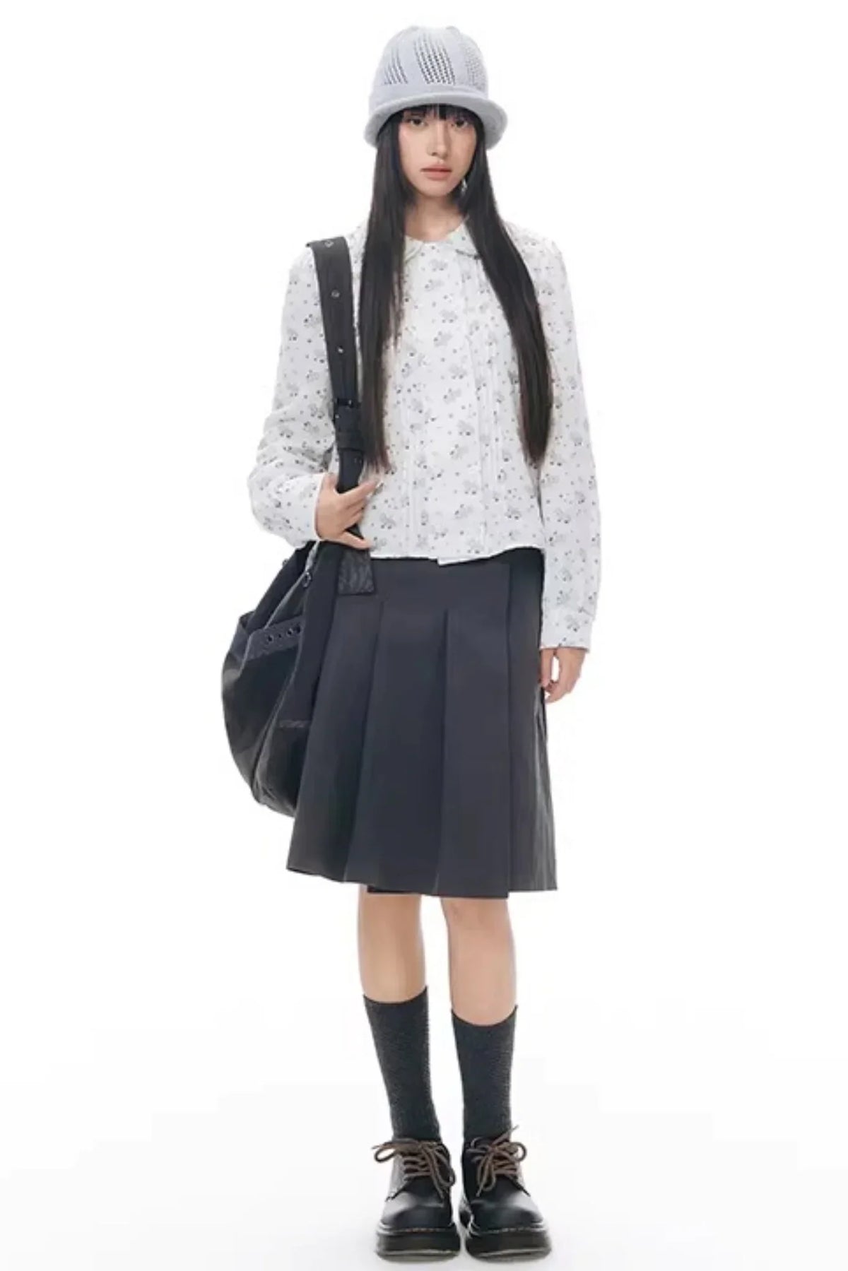 Pony Print Shirt Skirt Set-Up