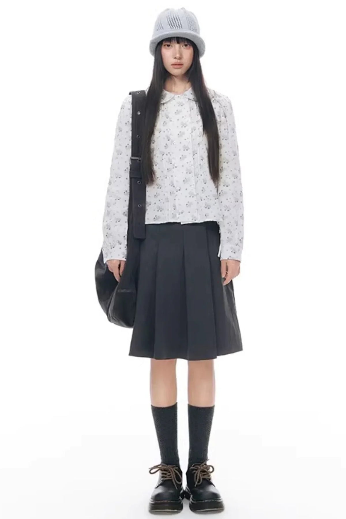 Pony Print Shirt Skirt Set-Up