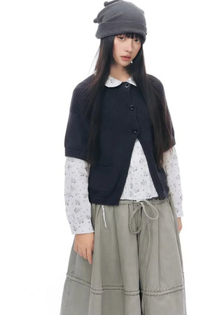Pony Print Shirt Skirt Set-Up