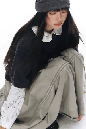 Pony Print Shirt Skirt Set-Up