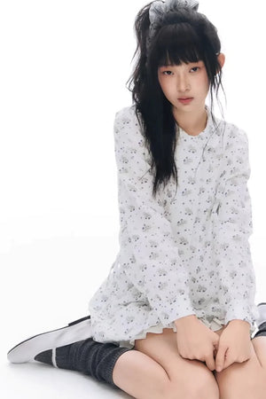 Pony Print Shirt Skirt Set-Up