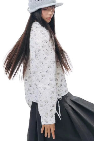 Pony Print Shirt Skirt Set-Up
