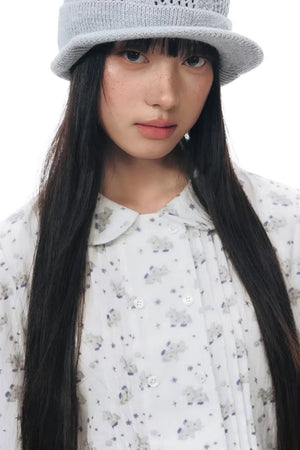 Pony Print Shirt Skirt Set-Up