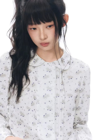 Pony Print Shirt Skirt Set-Up