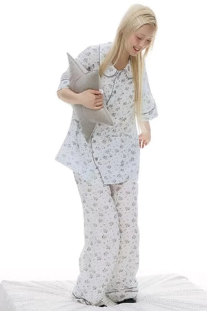 Pony-Printed Pajama Set-Up