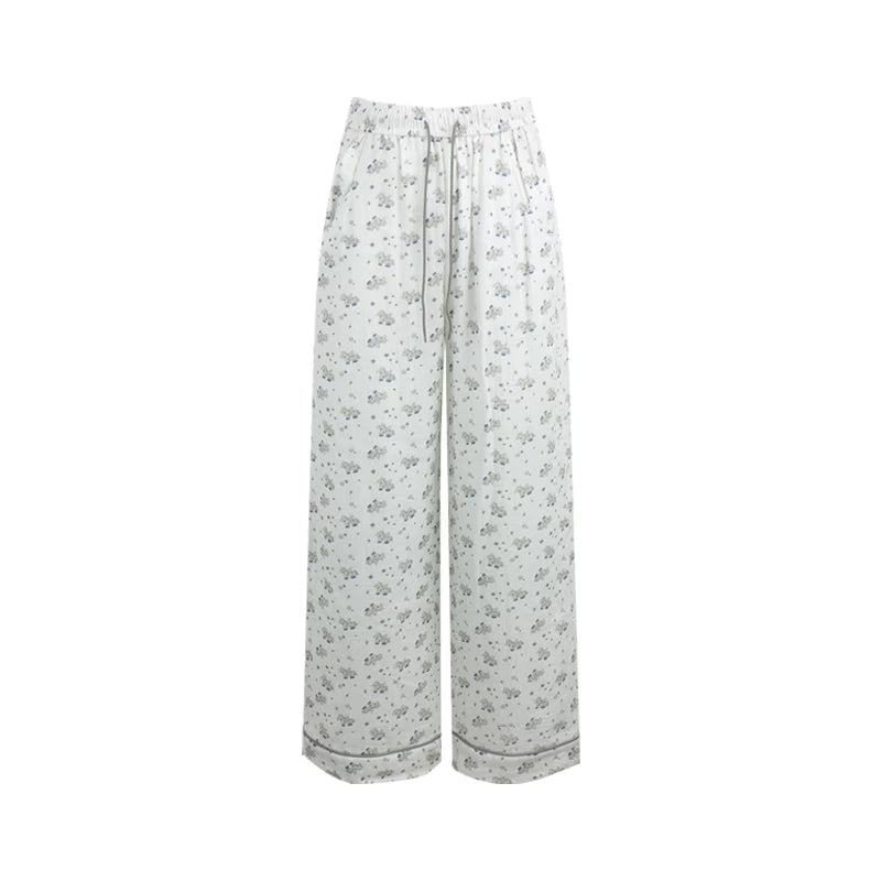 Pony-Printed Pajama Set-Up