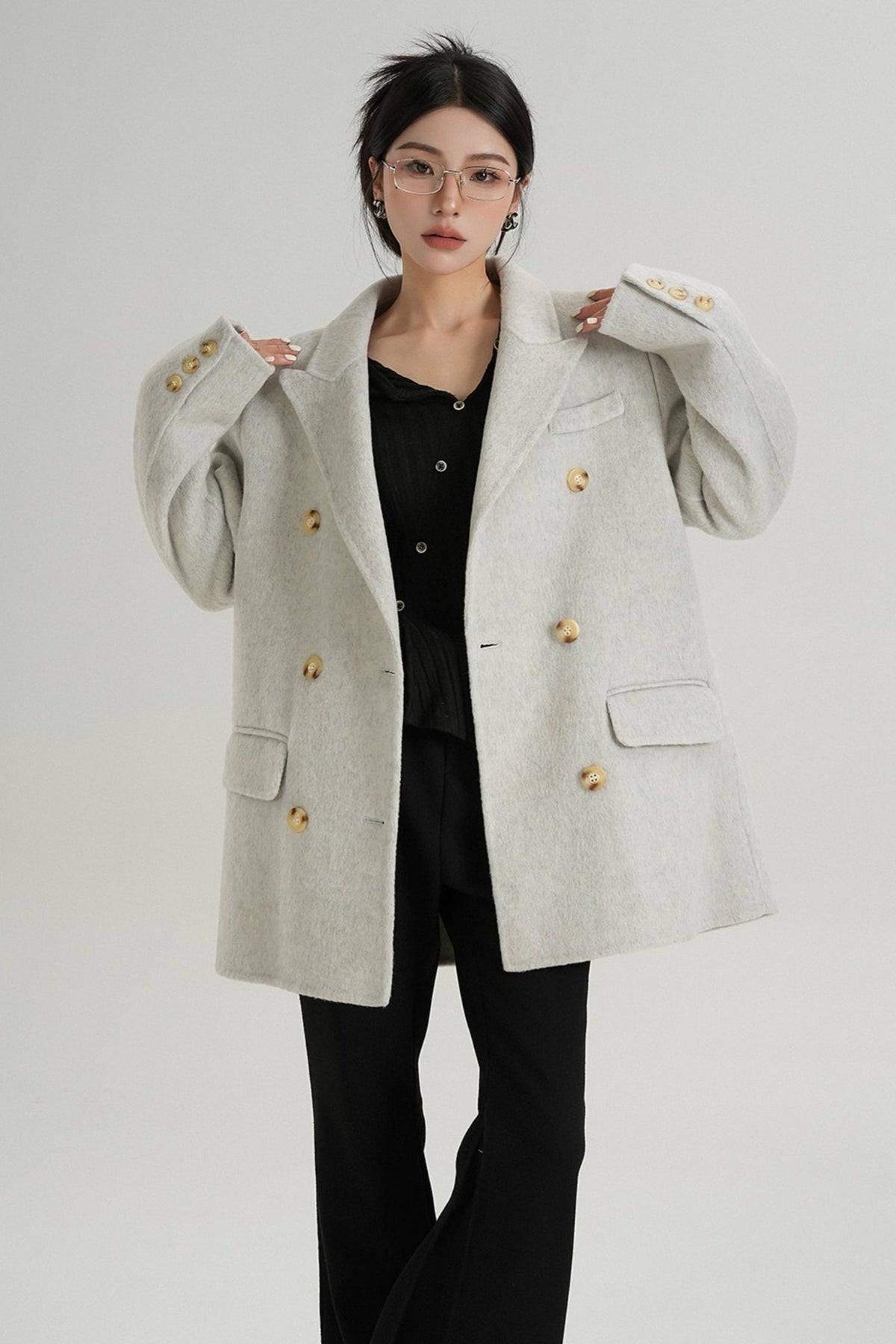 Premium Double-Breasted Wool Jacket