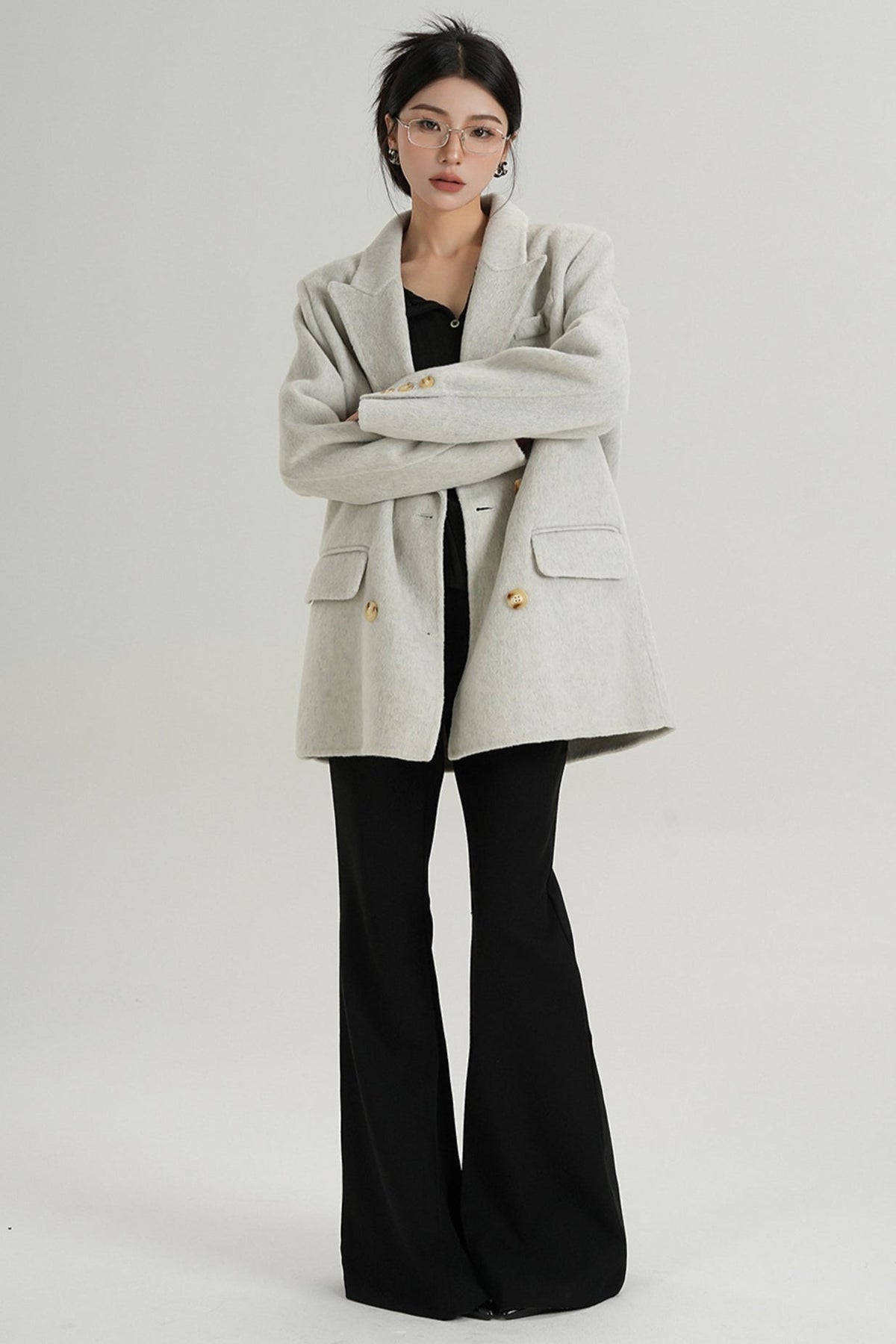 Premium Double-Breasted Wool Jacket
