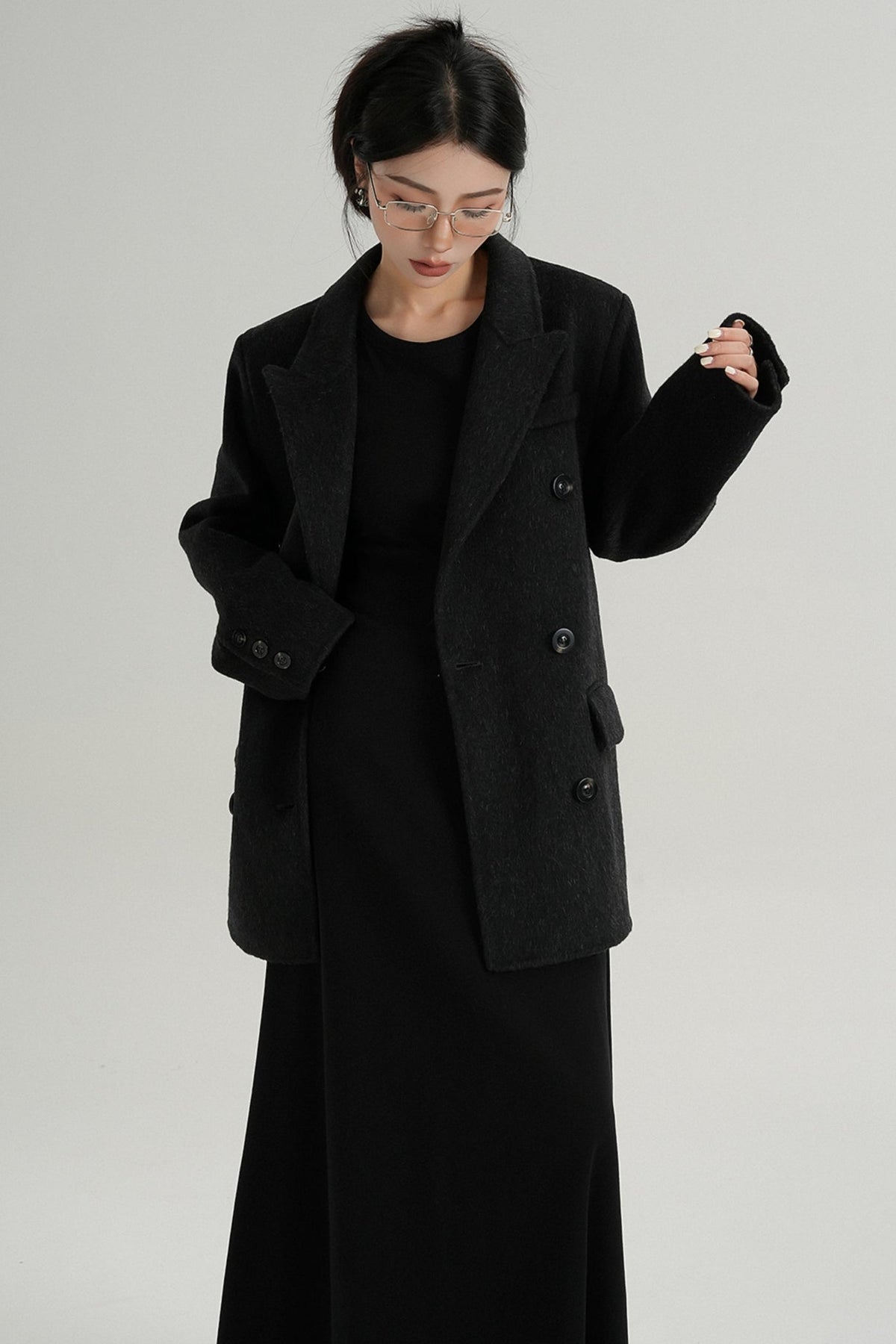 Premium Double-Breasted Wool Jacket