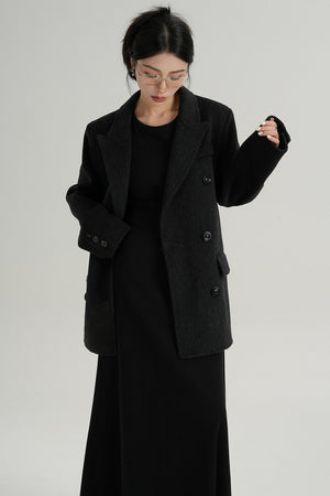Premium Double-Breasted Wool Jacket