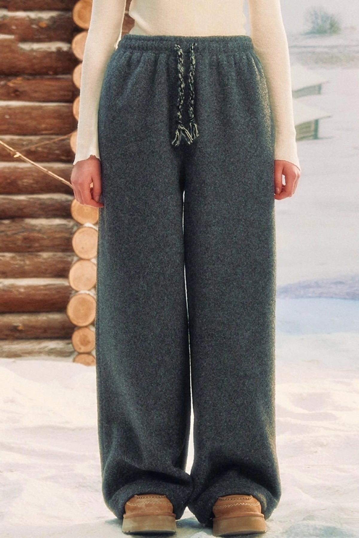 Premium Drawstring Straight Pants