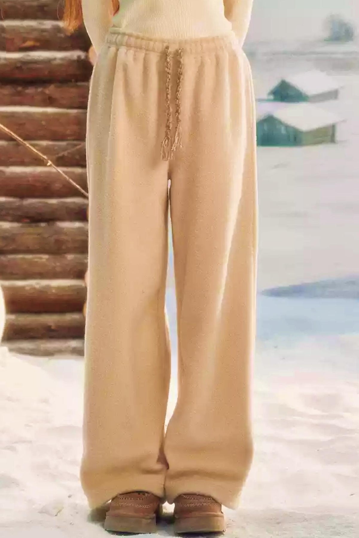 Premium Drawstring Straight Pants