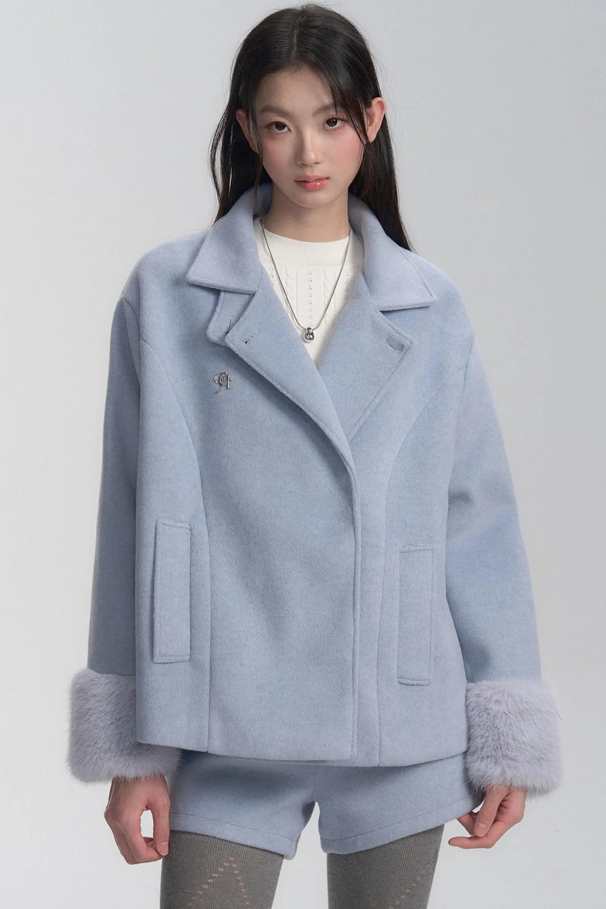 Premium Stand-Up Tweed Coat Set-Up