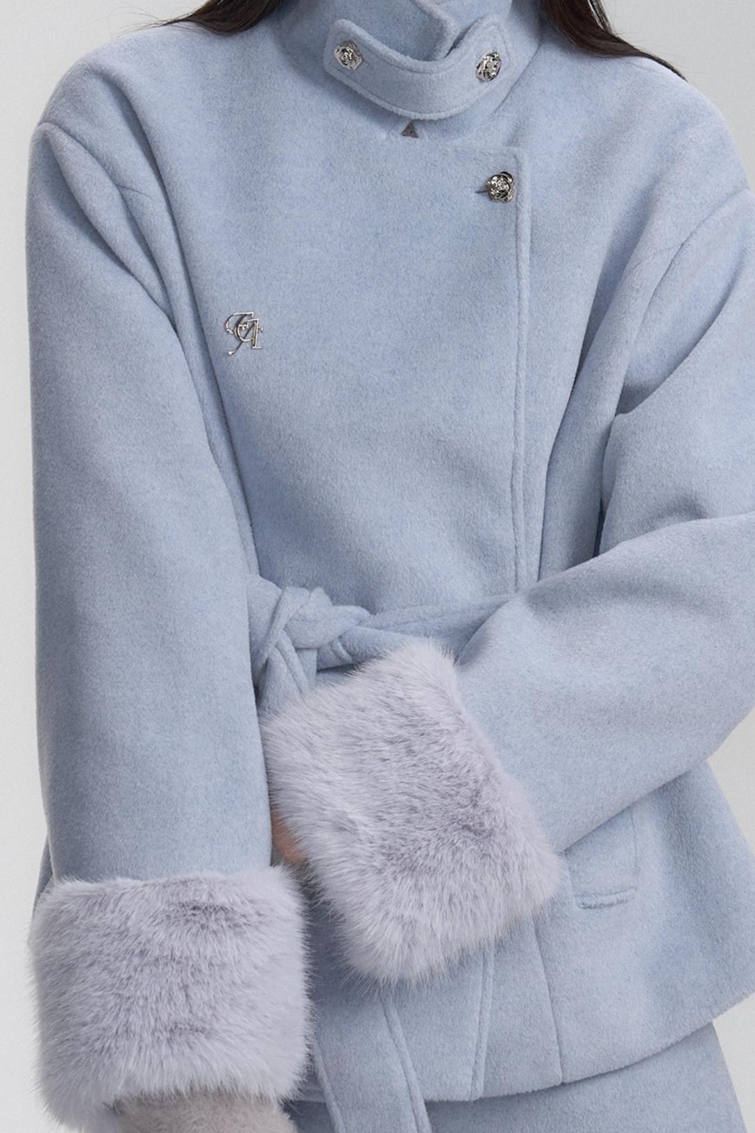 Premium Stand-Up Tweed Coat Set-Up