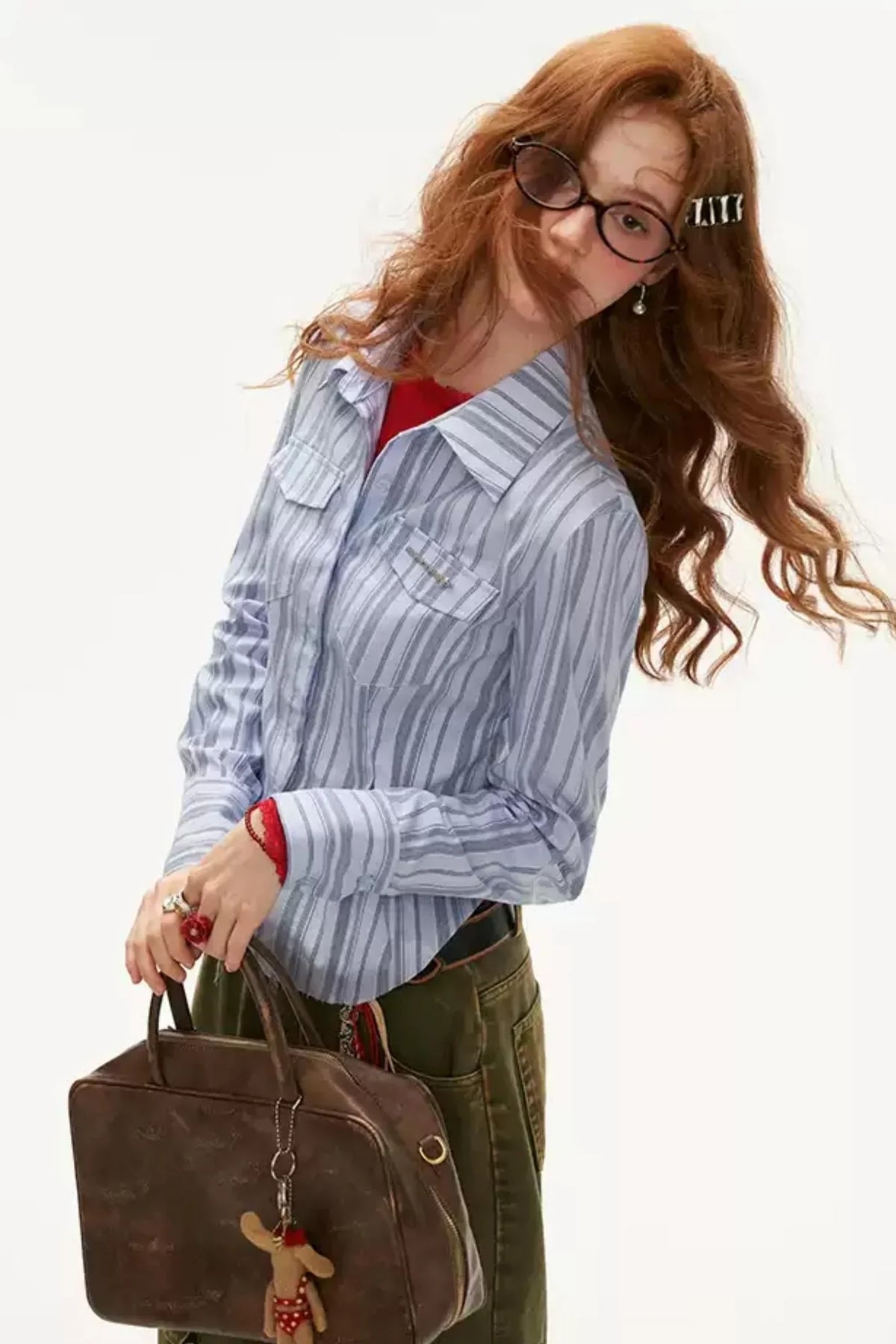 Premium Striped Polo Collar Shirt