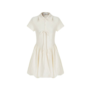 Premium Waffle Polo Dress