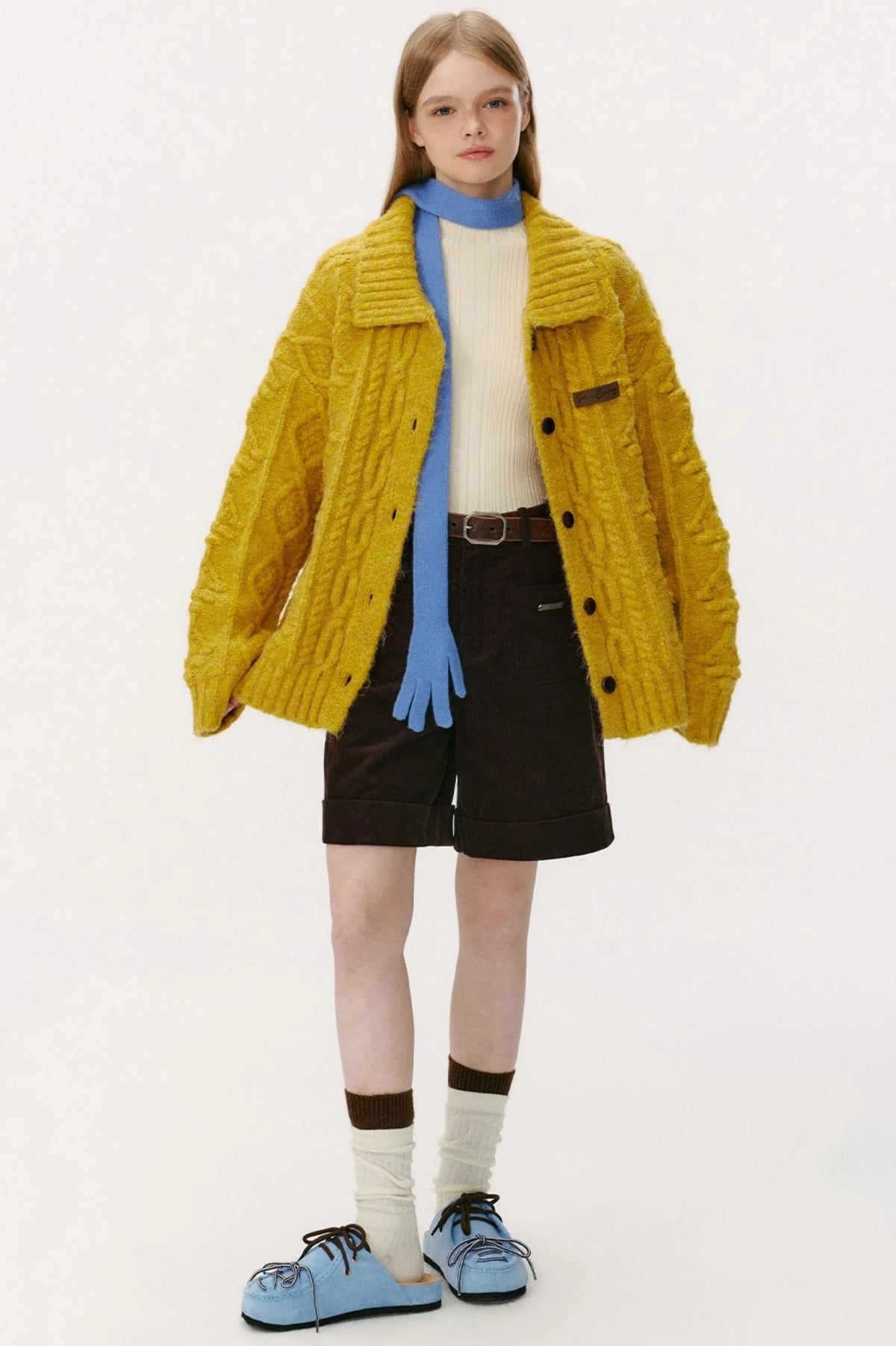 Preppy Casual Corduroy Shorts