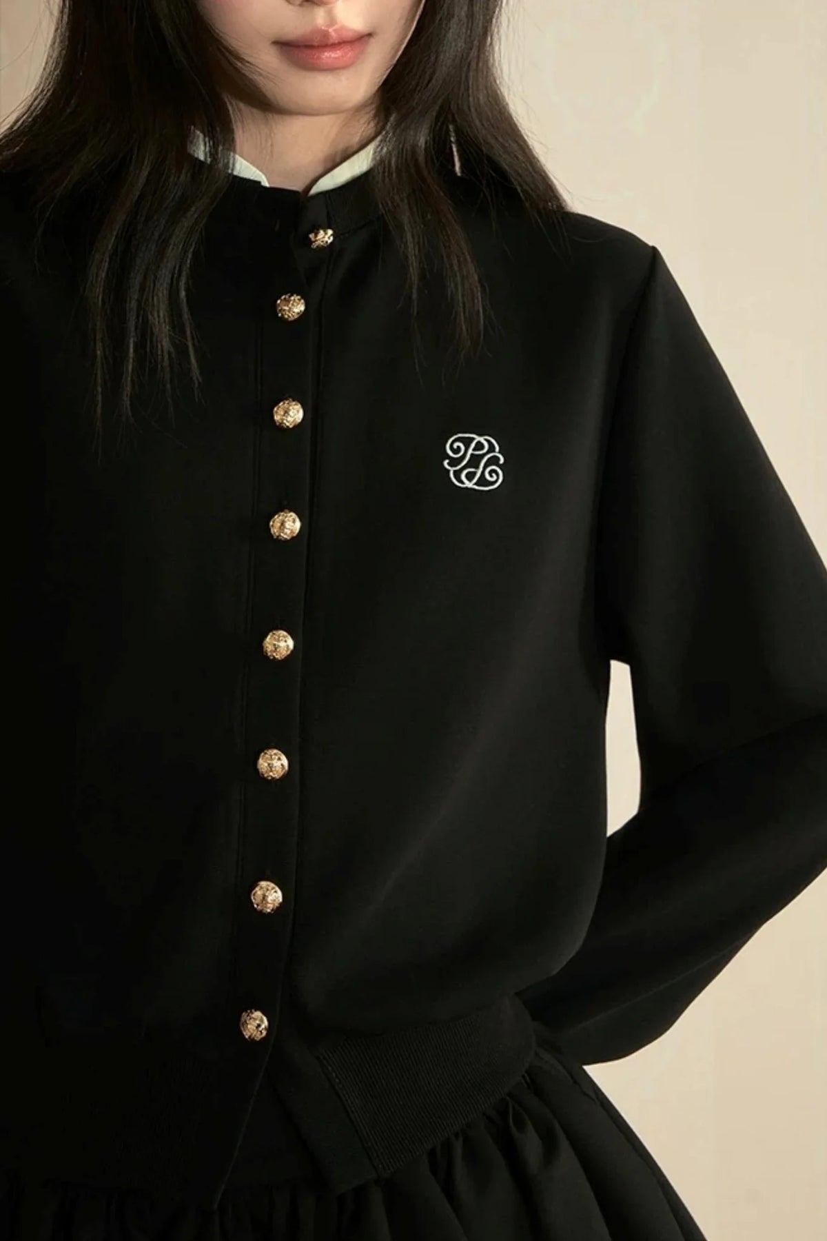 Preppy Knit Cardigan Pleated Skirt Set-Up