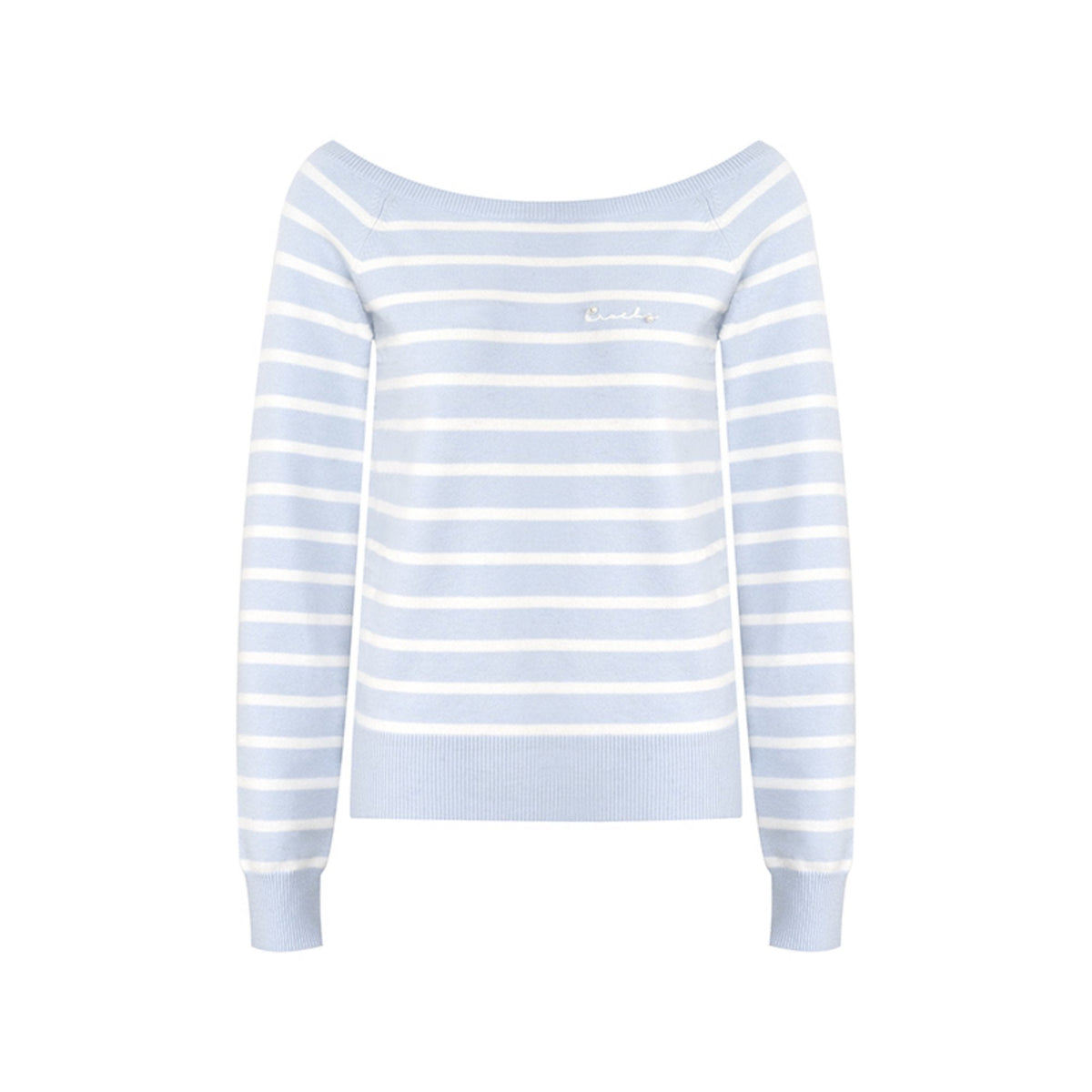 Preppy Style Striped Knit Top