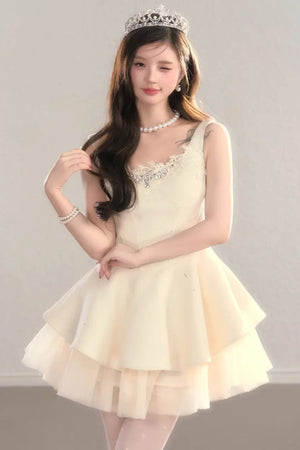 Princess Lace Puffy Dress