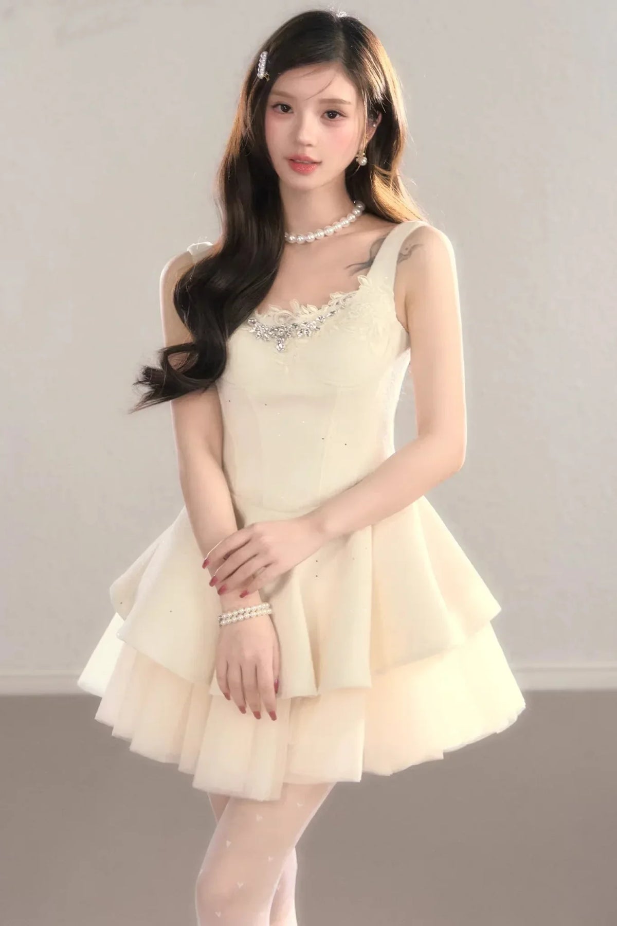 Princess Lace Puffy Dress