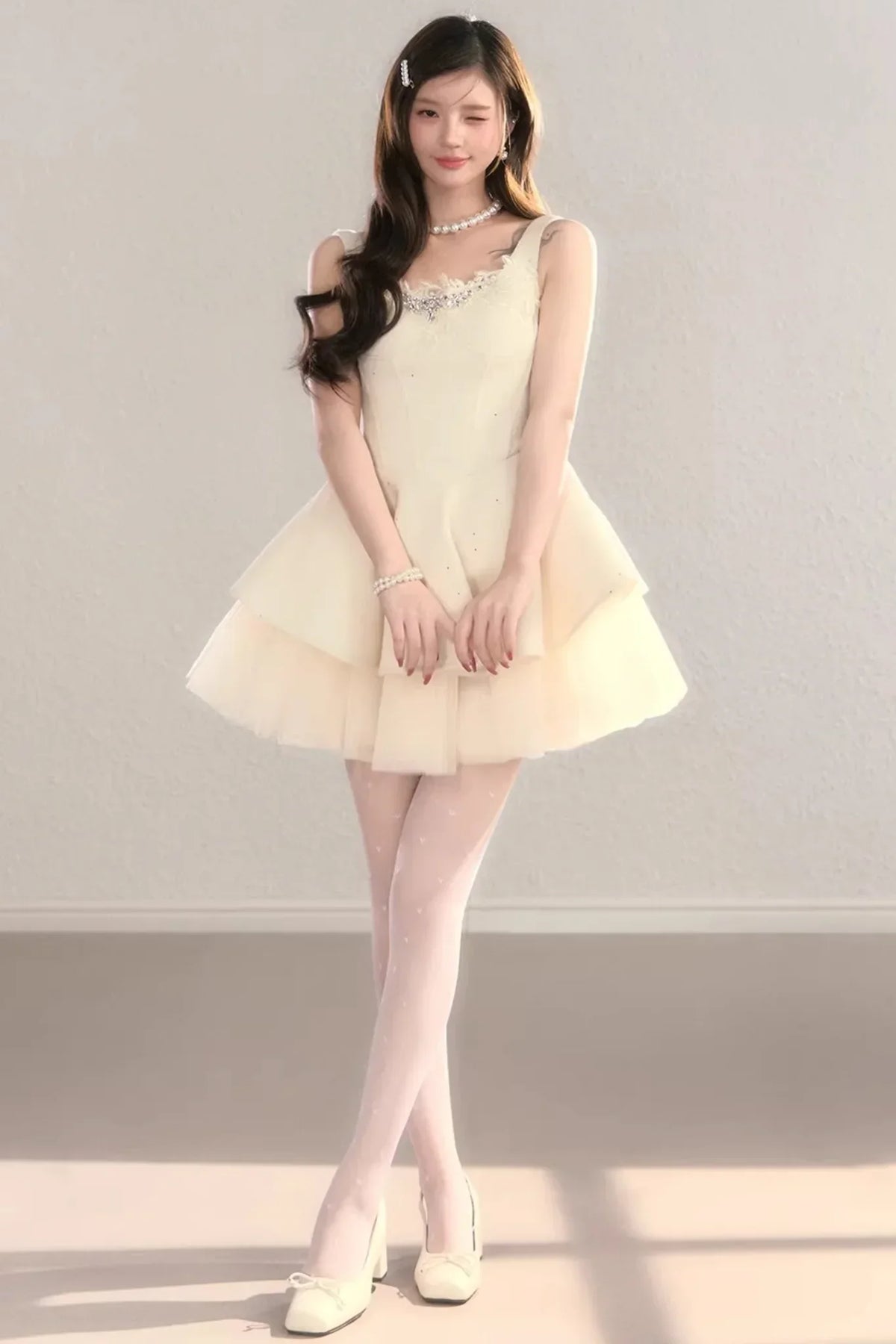Princess Lace Puffy Dress