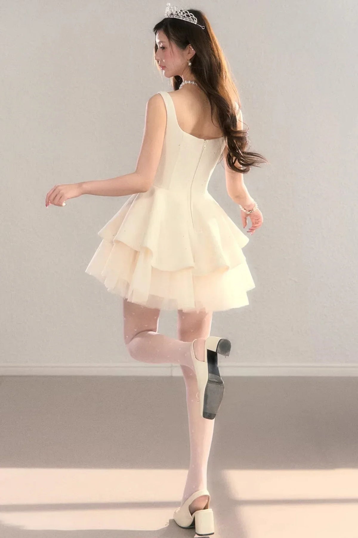 Princess Lace Puffy Dress