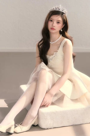 Princess Lace Puffy Dress