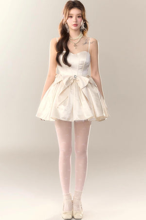 Princess Satin Tuxedo Dress