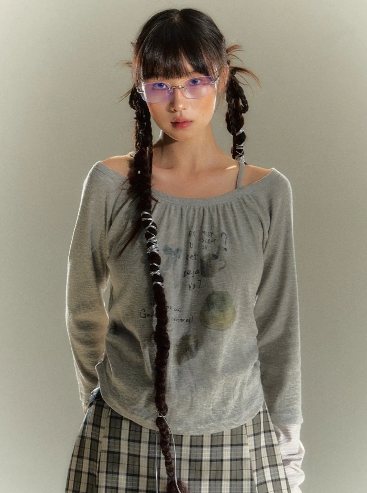 Print Halterneck Base Layer Top